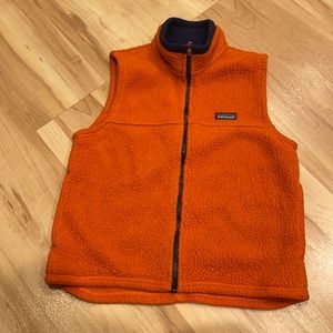 Patagonia Orange Kids Vest Size 10